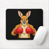 Animiertes Känguru mit roten Boxhandschuhen  Mousepad (Mit Mouse)
