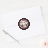 Animiertes Logo-Design Runder Aufkleber (Umschlag)