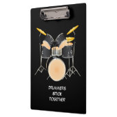 Animiertes TrommelSet Klemmbrett (Links)