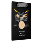 Animiertes TrommelSet Klemmbrett (Rechts)