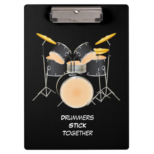 Animiertes TrommelSet Klemmbrett (Vorderseite)