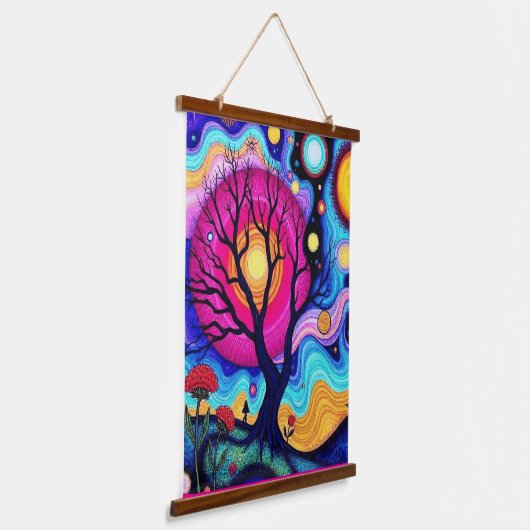 ANIMISM WANDTEPPICH MIT HOLZRAHMEN (Gewinkelt)