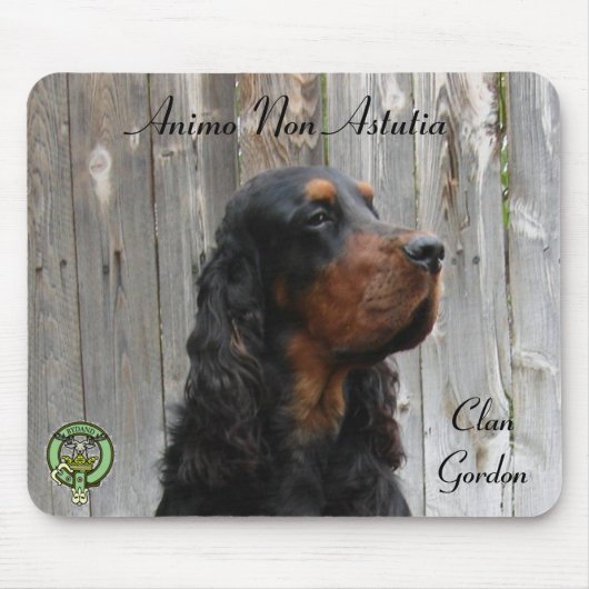 Animo Non Astutia, Gordon Setter Mousepad (Vorne)