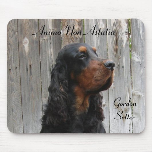Animo Non Astutia, Gordon Setter Mousepad (Vorne)