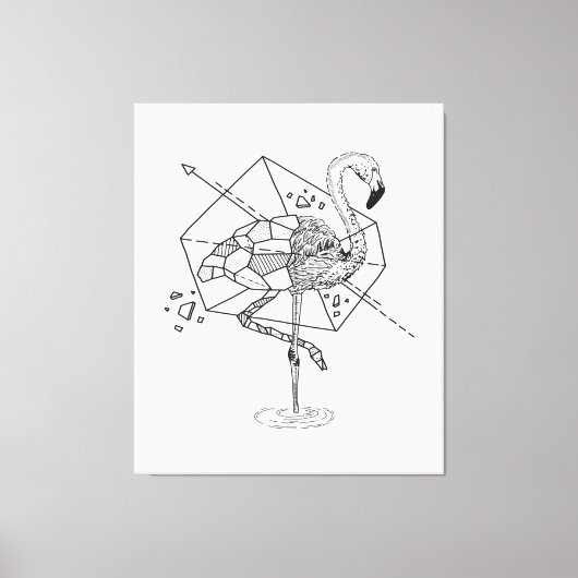 Aniometry Flamingo Gifts Lover | Flamingo Lovers Leinwanddruck (Vorderseite)