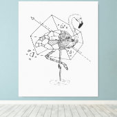 Aniometry Flamingo Gifts Lover | Flamingo Lovers Leinwanddruck (Insitu (Holzboden))