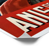 ANIS DE LA ASTURIANA Spanish Aniseed Liquor Old Poster (Ecke)