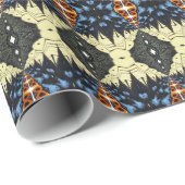 Anis-Frackschmetterling Geschenkpapier (Rolleneckpunkt)