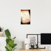 Anis Mojgani Zitat [Kunstdruckerei] Poster (Heimbüro)