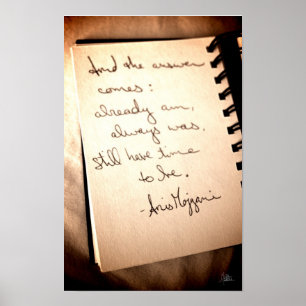 Anis Mojgani Zitat [Kunstdruckerei] Poster