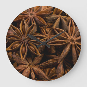 Anise Stars Große Wanduhr