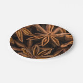 Anise Stars Pappteller (Schrägansicht)