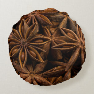 Anise Stars Rundes Kissen