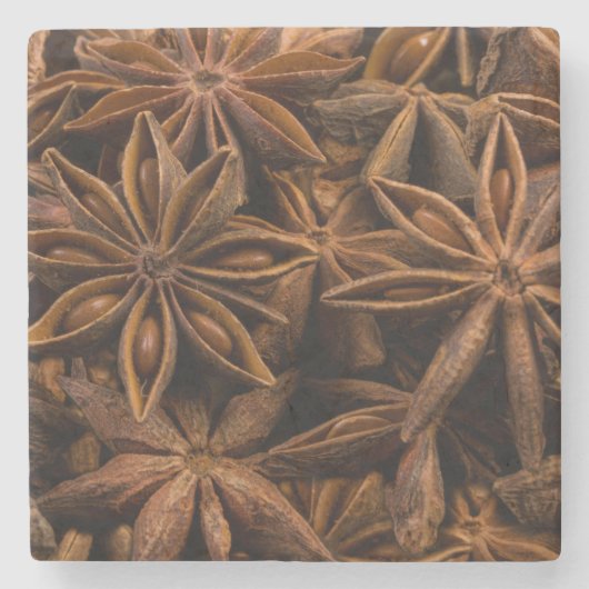 Anise Stars Steinuntersetzer (Vorderseite)