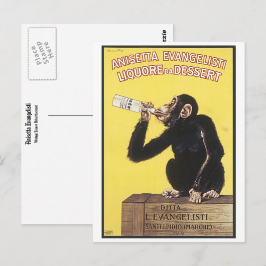 Anisetta Evangelisti Postkarte (Vorne/Hinten)