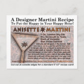 Anisette Martini Rezept Postkarte (Vorderseite)