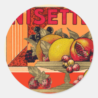 Anisette-Stillleben Runder Aufkleber