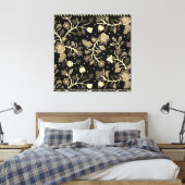 Anishinaabe Floral Beaded Applique Art Leinwanddruck (Insitu (Schlafzimmer))