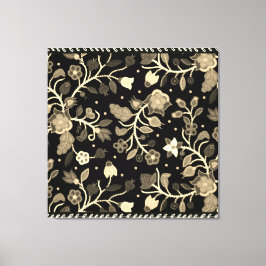 Anishinaabe Floral Beaded Applique Art Leinwanddruck