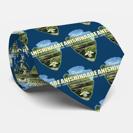 Anishinaabe (Pfeilspitzen) Krawatte (Gerollt)