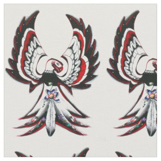 Anishinaabe Thunderbird Material Stoff (Nahaufnahme)