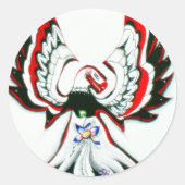 Anishinaabe Thunderbird Runder Aufkleber (Vorderseite)