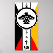 Anishinabek Dodem & 4 Directions Poster (Vorne)