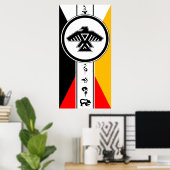 Anishinabek Dodem & 4 Directions Poster (Heimbüro)