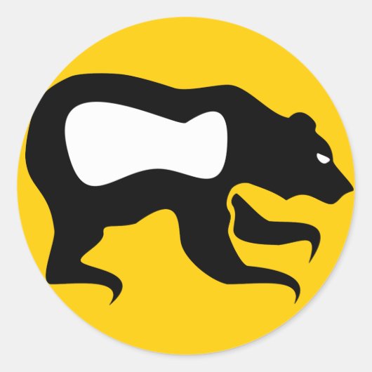 Anishinabek Dodem Mukwah Sticker (Vorderseite)