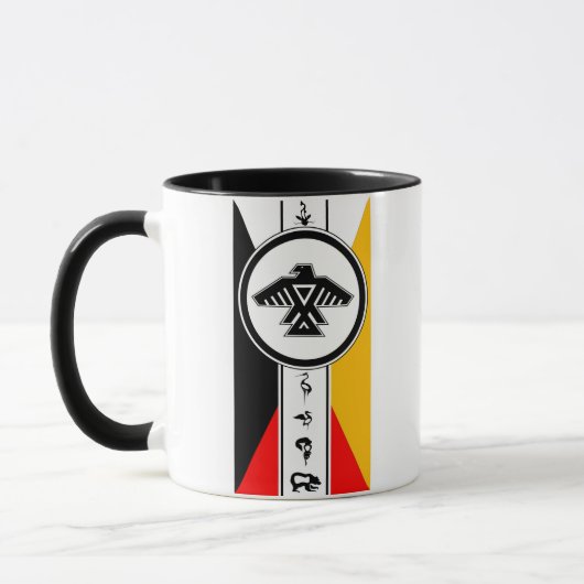 Anishinabek Dodem u. 4 Richtungs-Tasse Tasse (Links)