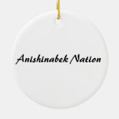 Anishinabek Nation Keramik Ornament (Hinten)