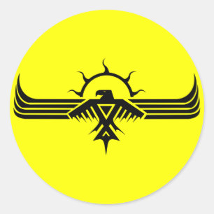 Anishinabek Thunderbird V3-Aufkleber Runder Aufkleber