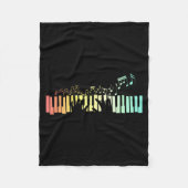 Anist Keyboards Music Notes Ano  Fleecedecke (Vorderseite)