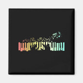 Anist Keyboards Music Notes Ano  Magnet (Vorne)