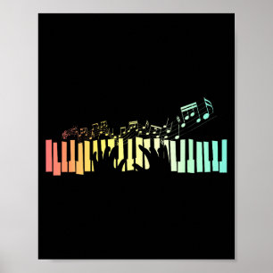 Anist-Tastaturen Musiknoten Ano  Poster