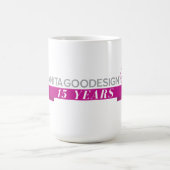 Anita 15. Jahrestags-Tasse - groß Kaffeetasse (Mittel)