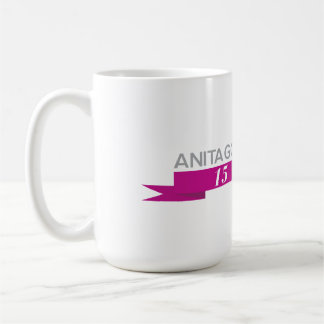 Anita 15. Jahrestags-Tasse - groß Kaffeetasse
