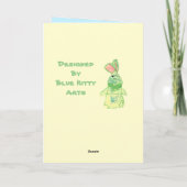 Anita Bunny Blank Vollfarbenkarte Vertikal Karte (Rückseite)