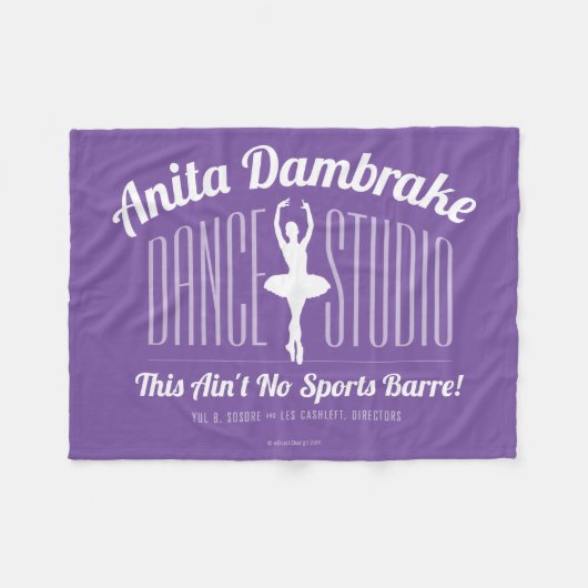 Anita Dambremse Dance Studio Fleecedecke (Vorderseite (Horizontal))