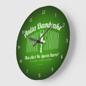 Anita Dambremse Dance Studio Große Wanduhr (Winkel)