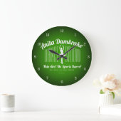 Anita Dambremse Dance Studio Große Wanduhr (Zuhause)