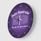 Anita Dambremse Dance Studio Große Wanduhr (Winkel)