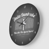 Anita Dambremse Dance Studio Große Wanduhr (Winkel)