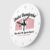 Anita Dambremse Dance Studio Large Clock Große Wanduhr (Winkel)