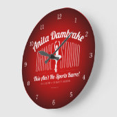 Anita Dambremse Dance Studio Large Clock Große Wanduhr (Winkel)