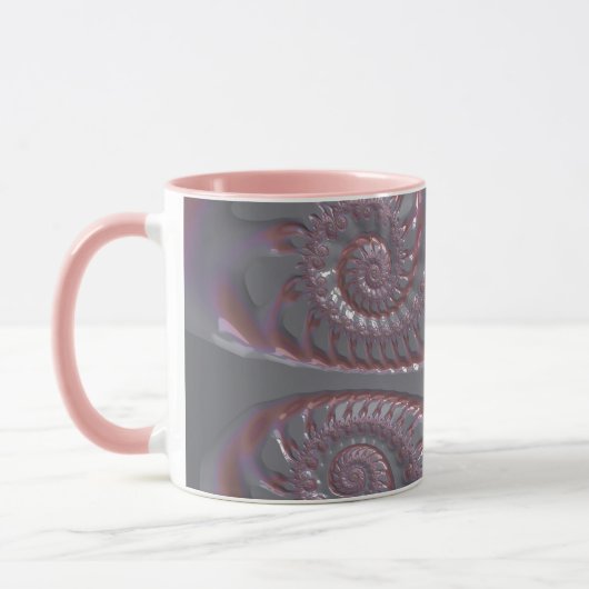 ANITA ~ GLOSSY 3D Zany Pink Silver ~ Tasse (Links)