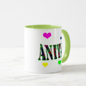 Anita, Logo mit Liebe Herz, Tasse (VorderseiteRechts)
