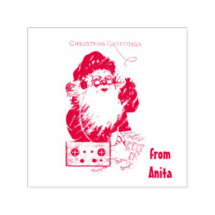 ANITA ~ SANTA ~ Frohe Weihnachtsgrüße ~ Permastempel
