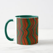 ANITA ~ Zany 3D ~ Green Red Yellow Christmas Tasse (Links)