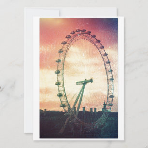 Anitiqued London Eye bei Sunrise